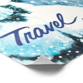 Affiche de voyage des chemins de fer d'hiver (Coin)