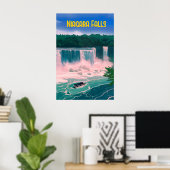 Affiche de voyage des chutes du Niagara (Bureau à domicile)