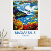 Affiche de voyage des chutes du Niagara (Cuisine)