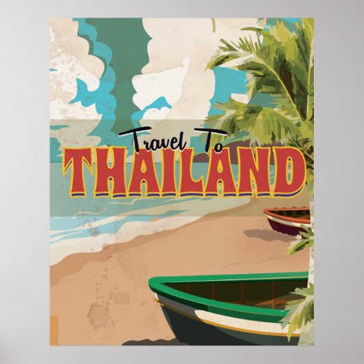 Affiche de voyage des Mariages thaïlandais. (Devant)