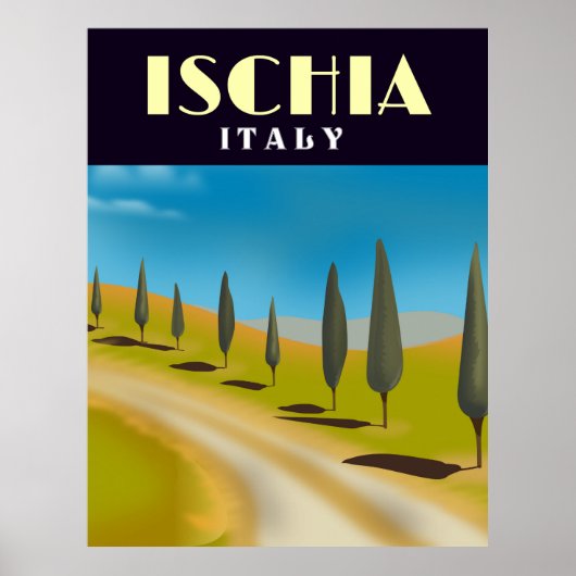 Affiche de voyage d'Ischia Italie (Devant)