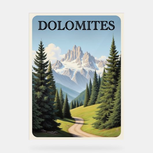 Affiche de voyage Dolomites (Recto)