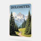 Affiche de voyage Dolomites (Angle)