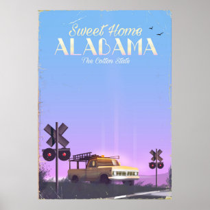 Affiche de voyage "Doux chez soi" Alabama