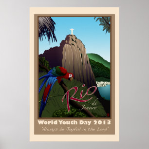 Affiche de voyage du Brésil
