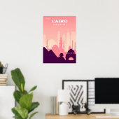 Affiche de voyage du Caire (Bureau à domicile)