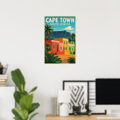 Affiche de voyage du Cap, Afrique du Sud, (Bureau à domicile)