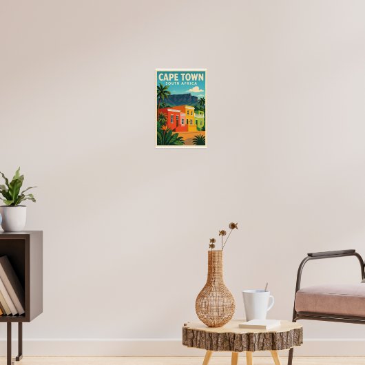 Affiche de voyage du Cap, Afrique du Sud, (Salon 3)