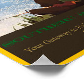 Affiche de voyage du chemin de fer Sud (Coin)