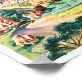 Affiche de voyage du Colorado (Coin)