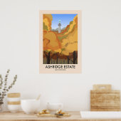 Affiche de voyage du domaine d'Ashridge (Cuisine)