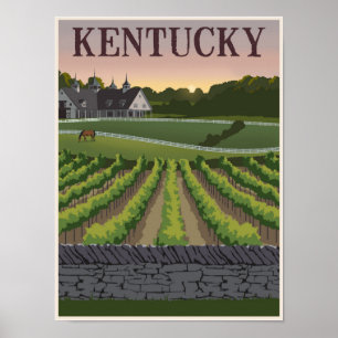 Affiche de voyage du Kentucky