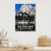 Affiche de voyage du lac Big Pine (Cuisine)