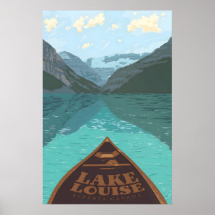 Affiche de voyage du lac Louise Canada