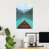 Affiche de voyage du lac Louise Canada (Bureau à domicile)