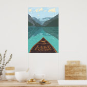 Affiche de voyage du lac Louise Canada (Cuisine)
