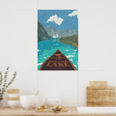 Affiche de voyage du lac Moraine Canada (Cuisine)
