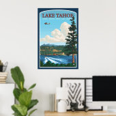 Affiche de voyage du lac Tahoe (Bureau à domicile)