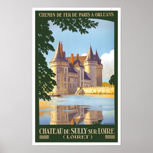 Affiche de voyage du millésime Sully France (Devant)