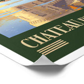 Affiche de voyage du millésime Sully France (Coin)