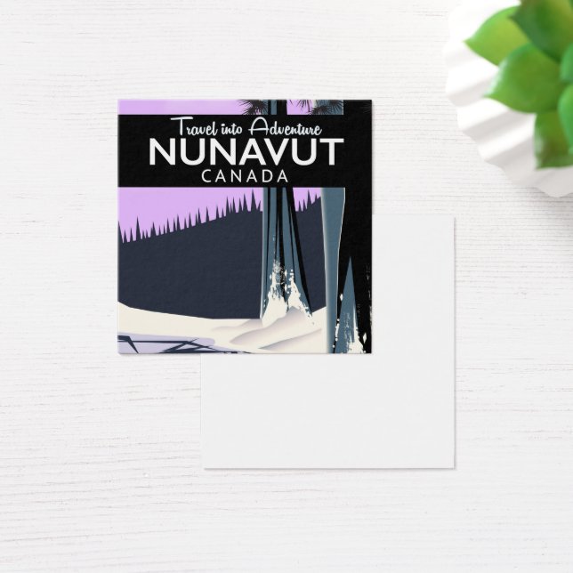 affiche de voyage du Nunavut Canada (Bureau)