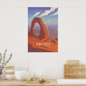 Affiche de voyage du Parc national des Arches (Cuisine)
