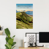 Affiche de voyage du Parc national des Brecon Beac (Bureau à domicile)