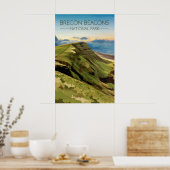 Affiche de voyage du Parc national des Brecon Beac (Cuisine)