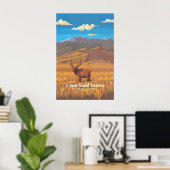 Affiche de voyage du Parc national des Great Sand (Bureau à domicile)