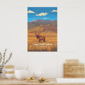 Affiche de voyage du Parc national des Great Sand (Cuisine)