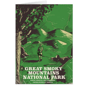 affiche de voyage du parc national des Great Smoky