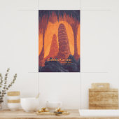 Affiche de voyage du parc national des grottes de  (Cuisine)