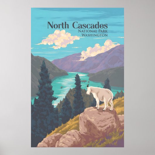 Affiche de voyage du parc national des North Casca (Devant)