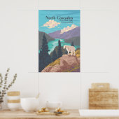 Affiche de voyage du parc national des North Casca (Cuisine)