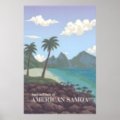 Affiche de voyage du Parc national des Samoa améri (Devant)