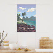 Affiche de voyage du Parc national des Samoa améri (Cuisine)