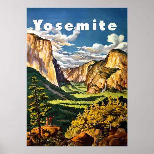 Affiche de voyage du parc national Yosemite (Devant)