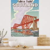 Affiche de voyage du quatrième pont d'Écosse. (Cuisine)