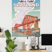 Affiche de voyage du quatrième pont d'Écosse. (Bureau à domicile)
