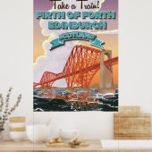 Affiche de voyage du quatrième pont d'Écosse. (Cuisine)