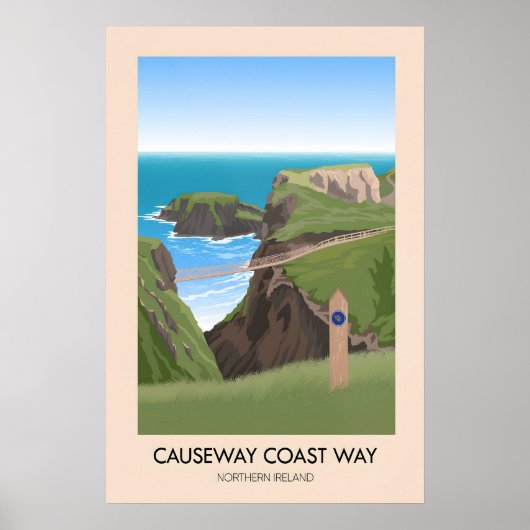 Affiche de voyage du sentier de randonnée Causeway (Devant)
