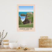 Affiche de voyage du sentier de randonnée Causeway (Cuisine)