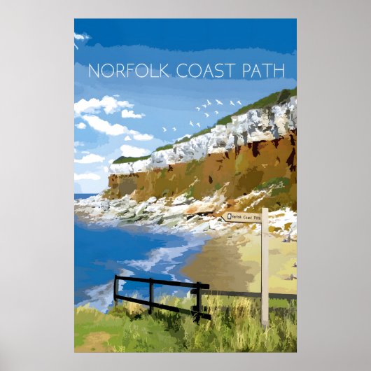 Affiche de voyage du sentier national de la côte d (Devant)
