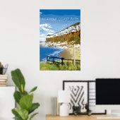 Affiche de voyage du sentier national de la côte d (Bureau à domicile)