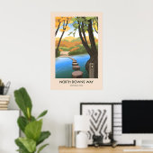 Affiche de voyage du sentier national North Downs (Bureau à domicile)