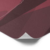 affiche de voyage du volcan mexique (Coin)