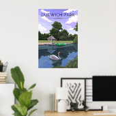 Affiche de voyage Dulwich Park Londres (Bureau à domicile)