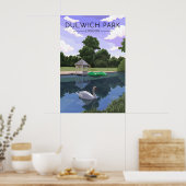 Affiche de voyage Dulwich Park Londres (Cuisine)