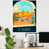 Affiche de voyage Egypte-Caire (Bureau à domicile)