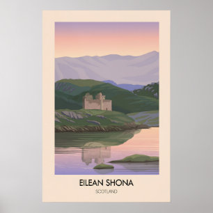 Affiche de voyage Eilean Shona Écosse